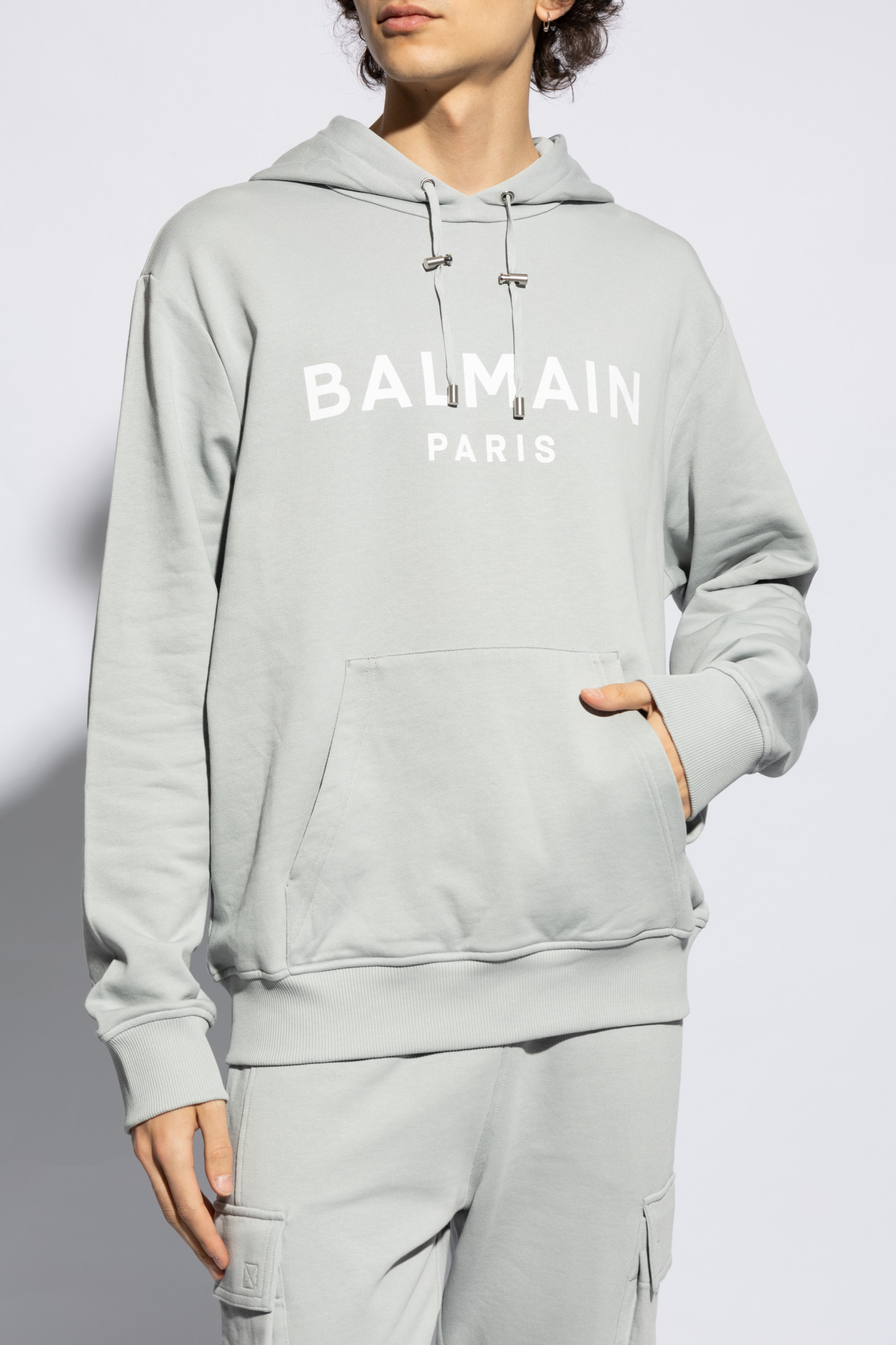 Grey Sweatshirt with logo Balmain Vitkac Canada